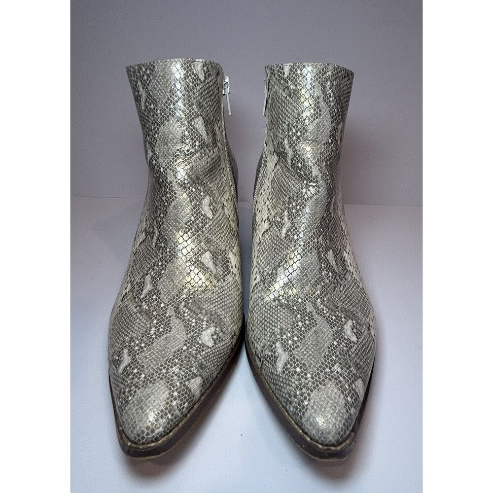 Coconuts by Matisse Astoria Metallic Snake Print Ankle Booties‎ Womens 9M